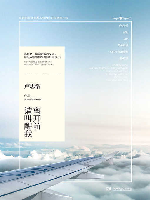卢思浩创作的离开前请叫醒我作品的详细信息 - 可供借阅